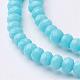 Faceted Imitation Jade Glass Beads Strands&nbsp;UK-X-GLAA-R135-3mm-31-1