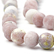 Natural Marble and Sesame Jasper/Kiwi Jasper Beads Strands UK-G-T106-288-2
