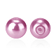 Pearlized Eco-Friendly Dyed Glass Pearl Round Bead UK-HY-PH0002-07-B-3