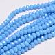 Faceted Rondelle Glass Beads Strands UK-X-GLAA-I033-6mm-06-1