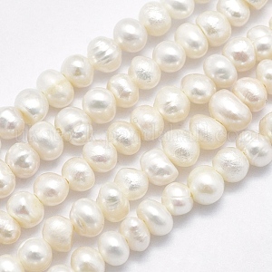 Natural Cultured Freshwater Pearl Beads Strands UK-PEAR-F007-61
