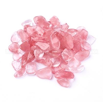 Cherry Quartz Glass Beads UK-G-I221-09-1