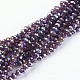 Electroplate Glass Beads Strands UK-GR4MMY-04AB-1
