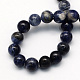 Natural Sodalite Beads Strands UK-G-S162-10mm-K-2