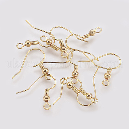 Brass Earring Hooks UK-X-KK-R037-08G-1