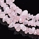 Natural Rose Quartz Chip Beads UK-F007-01-3