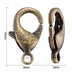 Brass Lobster Claw Clasps UK-KK-903-AB-NF-3