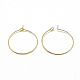 Brass Hoop Earrings UK-KK-T032-005G-1