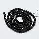 Natural Black Spinel Beads Strands UK-G-E366-07-3mm-3