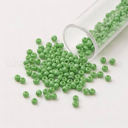 11/0 Grade A Baking Paint Glass Seed Beads UK-X-SEED-N001-A-1026-1
