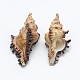 Golden Electroplated Conch Shell Big Pendants UK-BSHE-M016-01-2
