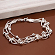 Exquisite Brass Beaded Multi-strand Bracelets For Women UK-BJEW-BB12594-1