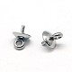 304 Stainless Steel Cup Pearl Peg Bails Pin Pendants UK-STAS-E030-5-K-1