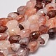 Natural Red Iron Quartz Beads Strands UK-G-UK0006-02F-1