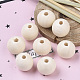 Natural Unfinished Wood Beads UK-WOOD-S651-A10mm-LF-5