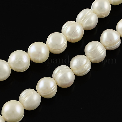 Grade A Natural Cultured Freshwater Pearl Beads Strands UK-SPPA006Y-1-K-1