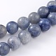 Natural Blue Aventurine Beads Strands UK-G-I199-24-6mm-1