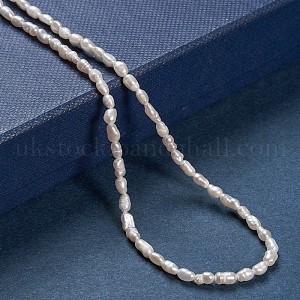 Natural Cultured Freshwater Pearl Beads Strands UK-PEAR-G007-40