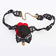 Retro Cloth Lace Short Gothic Flower Collar Necklaces UK-NJEW-JL082-04-K-6