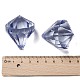 Diamond Shaped Mixed Color Transparent Acrylic Faceted Pendants UK-X-TACR-PL673-M-3