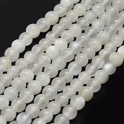 Natural White Moonstone Beads Strands&nbsp;UK-G-P335-04-6mm-1