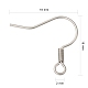 316 Surgical Stainless Steel Earring Hooks UK-STAS-E009-2-2