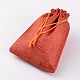 Mixed Color Burlap Packing Pouches Drawstring Bags UK-ABAG-D004-M-3