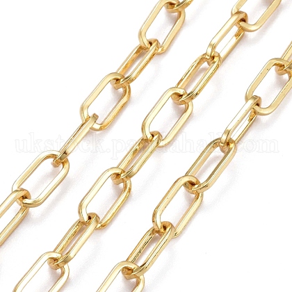 Brass Paperclip Chains UK-CHC-H102-19G-1