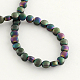 Electroplate Non-magnetic Synthetic Hematite Beads Strands UK-G-R259-03F-K-2