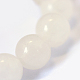 Natural White Jade Round Bead Strands UK-G-E334-8mm-13-4