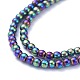 Electroplate Glass Beads Strands UK-EGLA-K014-A-FP10-4