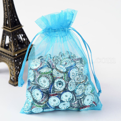 Organza Gift Bags with Drawstring UK-OP-R016-9x12cm-17-1
