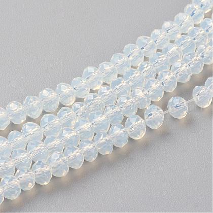 Imitation Jade Glass Beads Strands UK-GLAA-R135-2mm-40-1