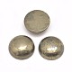 Half Round Natural Pyrite Cabochons UK-G-I125-09-25x7mm-K-1