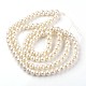 Dyed Glass Pearl Round Bead Strands UK-HY-X0002-01-2