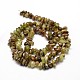 Natural Green Garnet Chip Beads Strands UK-G-E271-97-2