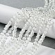 Spray Painted Crackle Glass Beads Strands UK-CCG-Q001-4mm-01-1