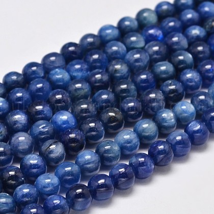 Grade A Natural Kyanite/Cyanite/Disthene Quartz Bead Strands&nbsp;UK-G-F289-35-7mm-1
