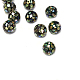 Natural Abalone Shell Mop Ball Beads UK-X-SSHEL-E437-1-3