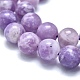 Natural Lepidolite/Purple Mica Stone Beads Strands UK-G-M353-A01-8mm-3