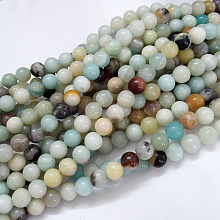 Natural Flower Amazonite Beads