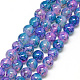 Baking Painted Glass Beads Strands UK-DGLA-Q023-6mm-DB72-01-1