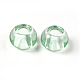 Fascinating No Metal Core Rondelle Light Green Charm Glass Large Hole European Beads Fits Bracelets & Necklaces&nbsp;UK-X-GDA006-15-3