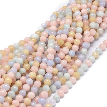 Natural Morganite Beads Strands UK-G-O201A-04A-1