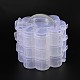 3 Layers Total of 14 Compartments Flower Shaped Plastic Bead Storage Containers UK-CON-L001-06-2