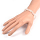Chips Gemstone Beaded Stretch Bracelets&nbsp;UK-BJEW-JB01825-01-3