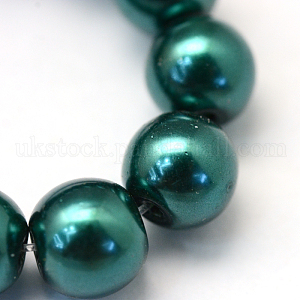 Baking Painted Pearlized Glass Pearl Round Bead Strands UK-HY-Q003-6mm-79