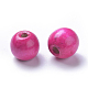 Dyed Natural Wood Beads UK-WOOD-R249-066-2