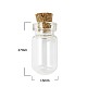 10PCS Mini Clear Glass Vials Bead Storage Containers for Wishing Bottle Making UK-CON-Q017-K-1
