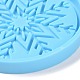 Christmas Ball with Snowflake Pendant Silicone Molds UK-DIY-K051-20-4